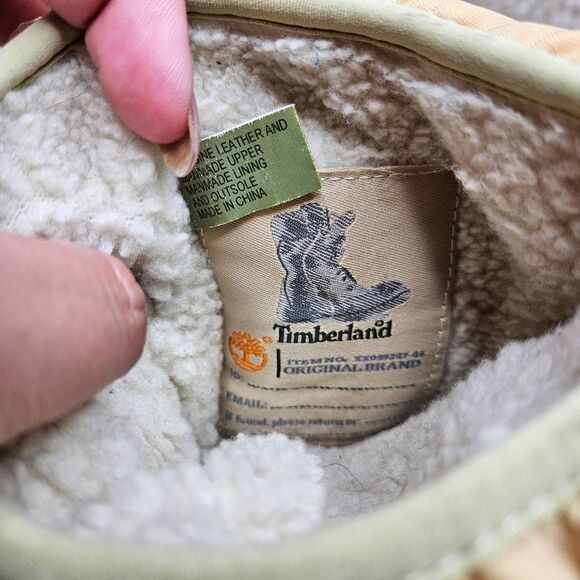 Timberland Winter‎ Tim's in Wheat Leather Sherpa lined Laceup boots sz 9 - Picture 8 of 10